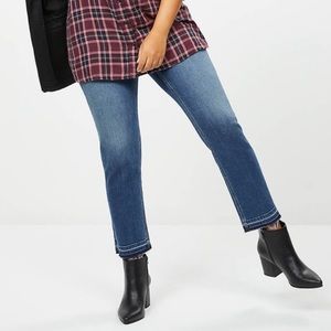 LANE BRYANT Crop Released Hem Hi-Rise Jeans 16 NWT